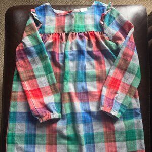 Gymboree Girls Plaid Nightgown Size Small (5-6)